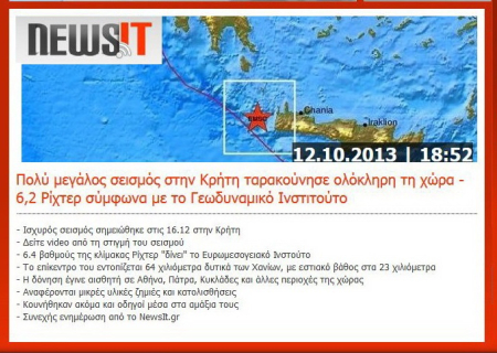 Πρόβλεψη του σεισμού της Κρήτης, λίγες ώρες πριν συμβεί, από τον αστρολόγο Γιώργο Ματσάγγο. Δείτε το “live” σε τηλεοπτική εκπομπή.